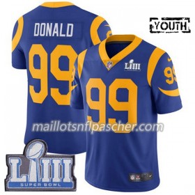 Maillot Los Angeles Rams Aaron Donald 99 Nike Royal 2019 Super Bowl LIII - Enfant